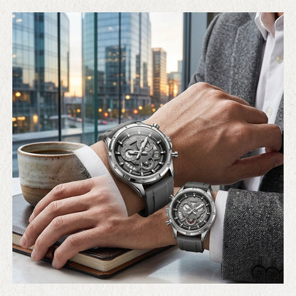 MEGIR 2248 Orologio al quarzo da uomo personalizzato con cinturino in silicone, luce notturna, orologio sportivo alla moda, impermeabile, con calendario